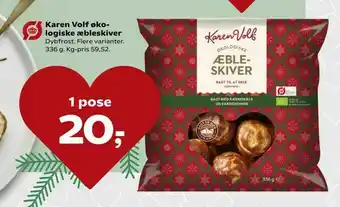 Kvickly Karen Volf økologiske æbleskiver tilbud