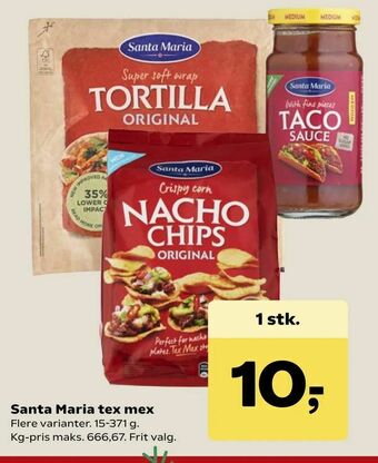 Kvickly Santa Maria tex mex tilbud