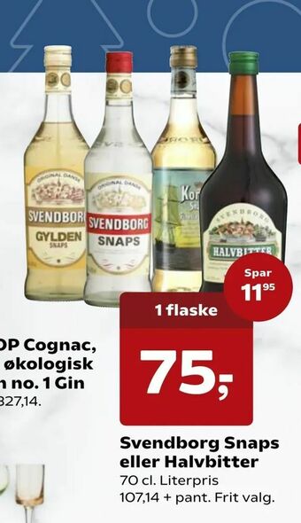 Kvickly Svendborg Snaps eller Halvbitter tilbud
