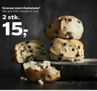Kvickly Scones med chokolade tilbud