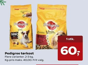 Kvickly Pedigree tørkost tilbud