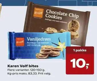 Kvickly Karen Volf bites tilbud