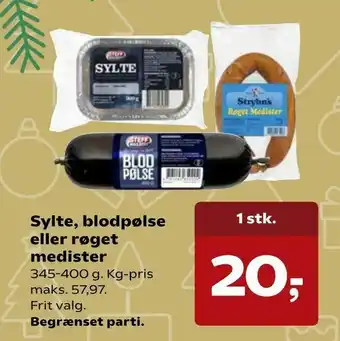 Sylte, blodpølse eller røget medister