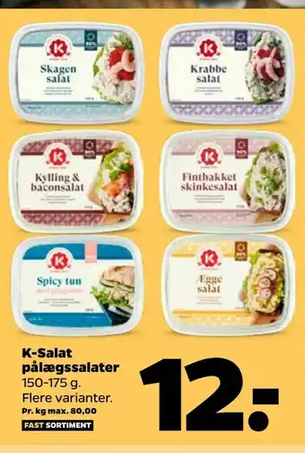Pålægssalater