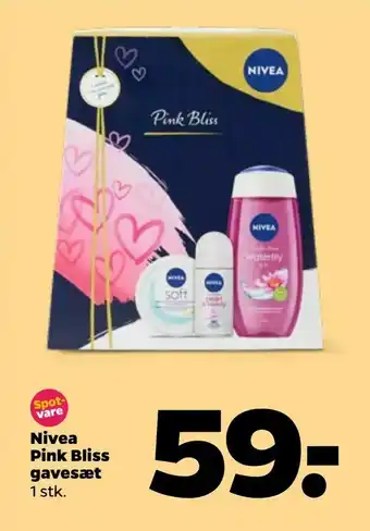 Netto Nivea Pink Bliss gavesæt tilbud