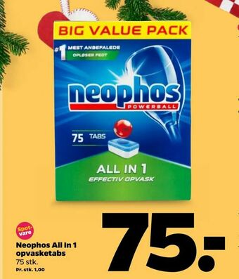 Netto Neophos All In 1 opvasketabs tilbud