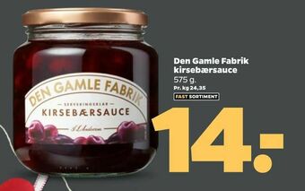 Netto Den Gamle Fabrik kirsebærsauce tilbud