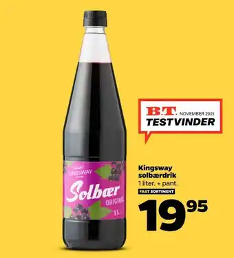 Netto Kingsway solbærdrik tilbud