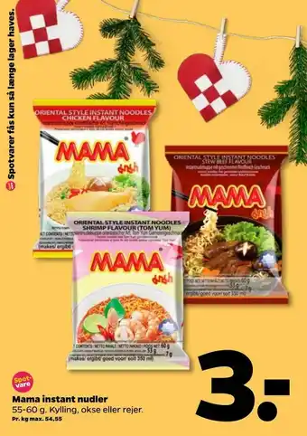 Netto Mama instant nudler tilbud