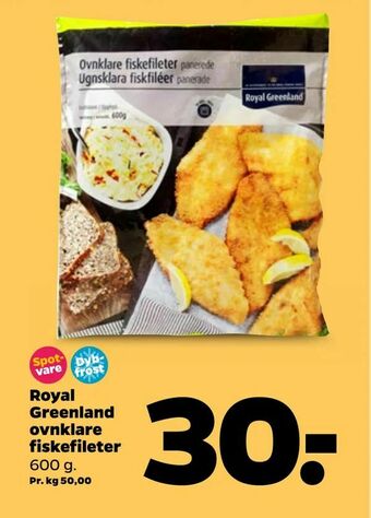 Netto Royal Greenland ovnklare fiskefileter tilbud