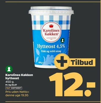 Netto Karolines Køkken hytteost tilbud