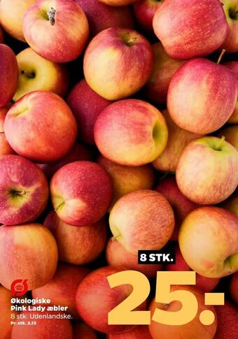 Netto Økologiske Pink Lady æbler tilbud