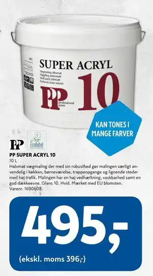 Davidsen PP SUPER ACRYL 10 tilbud