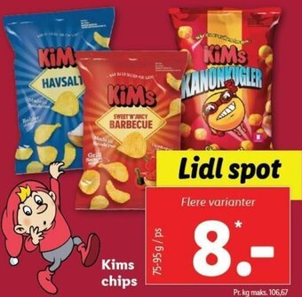 Lidl Kims Chips tilbud