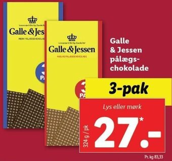 Galle & Jessen Pålægs Chokolade 324 g
