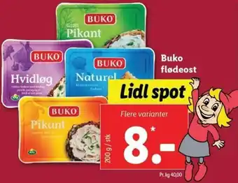 Lidl Buko Flødeost 200g tilbud