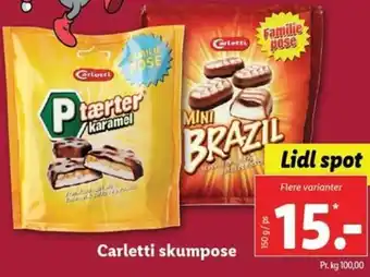 Lidl Carletti Skumpose 150g tilbud