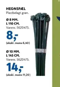 Davidsen HEGNSPÆL Plastbelagt grøn. tilbud