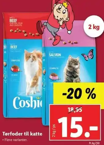 Lidl Tørfoder Til Katte 2kg tilbud