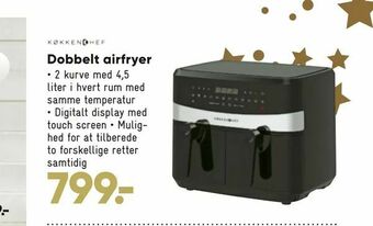 Bilka Dobbelt airfryer tilbud