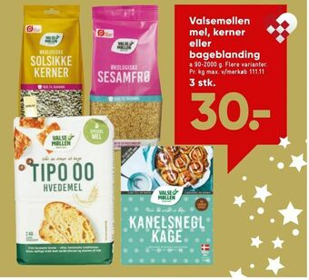 Bilka Valsemøllen mel, kerner eller bageblanding tilbud