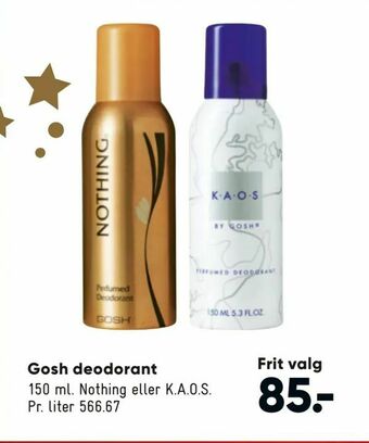 Bilka Gosh deodorant tilbud