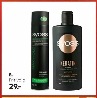 Bilka Syoss hårpleje tilbud