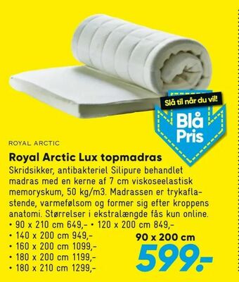 Bilka Royal Arctic Lux topmadras tilbud