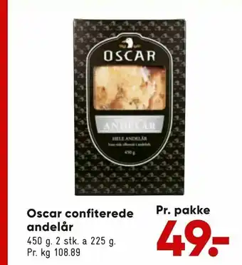 Bilka Oscar confiterede andelår tilbud