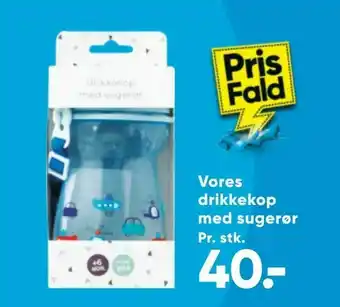 Bilka Vores drikkekop med sugerør tilbud