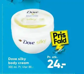 Bilka Dove silky body cream tilbud