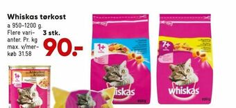 Bilka Whiskas tørkost tilbud