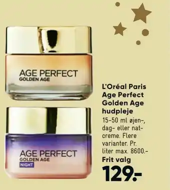 Bilka L'Oréal Paris Age Perfect Golden Age hudpleje tilbud