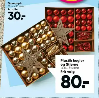 Plastik kugler og Stjerne