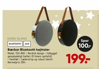 Bilka Bærbar Bluetooth højttaler tilbud