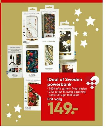 Bilka iDeal of Sweden powerbank tilbud