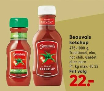 Bilka Beauvais ketchup tilbud