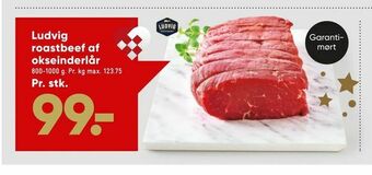 Bilka Ludvig roastbeef af okseinderlår tilbud