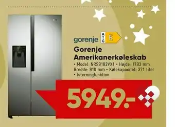 Bilka Gorenje Amerikanerkøleskab tilbud