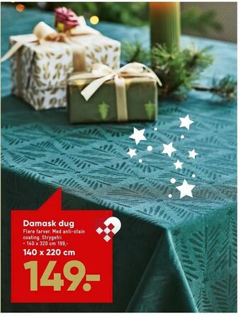 Bilka Damask dug tilbud