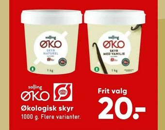 Bilka Økologisk skyr tilbud