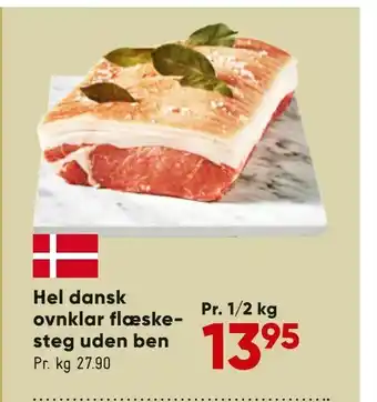 Bilka Hel dansk ovnklar flæske steg uden ben tilbud