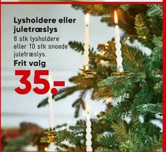 Lysholdere eller juletræslys