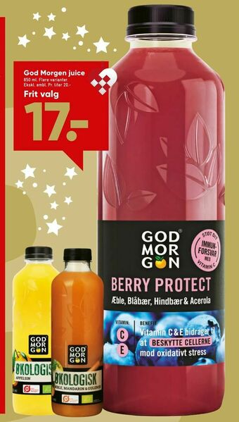 Bilka God Morgen juice tilbud