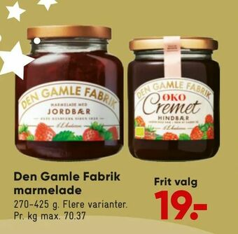 Den Gamle Fabrik marmelade