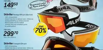 Thansen Skibriller Narkoja HM sort eller hvid tilbud