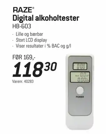 Thansen Digital alkoholtester tilbud
