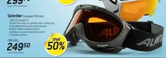Thansen Skibriller Freespirit DH sort tilbud