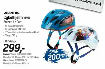 Cykelhjelm XIMO Frozen II / Cars
