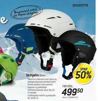 Skihjelm Biom